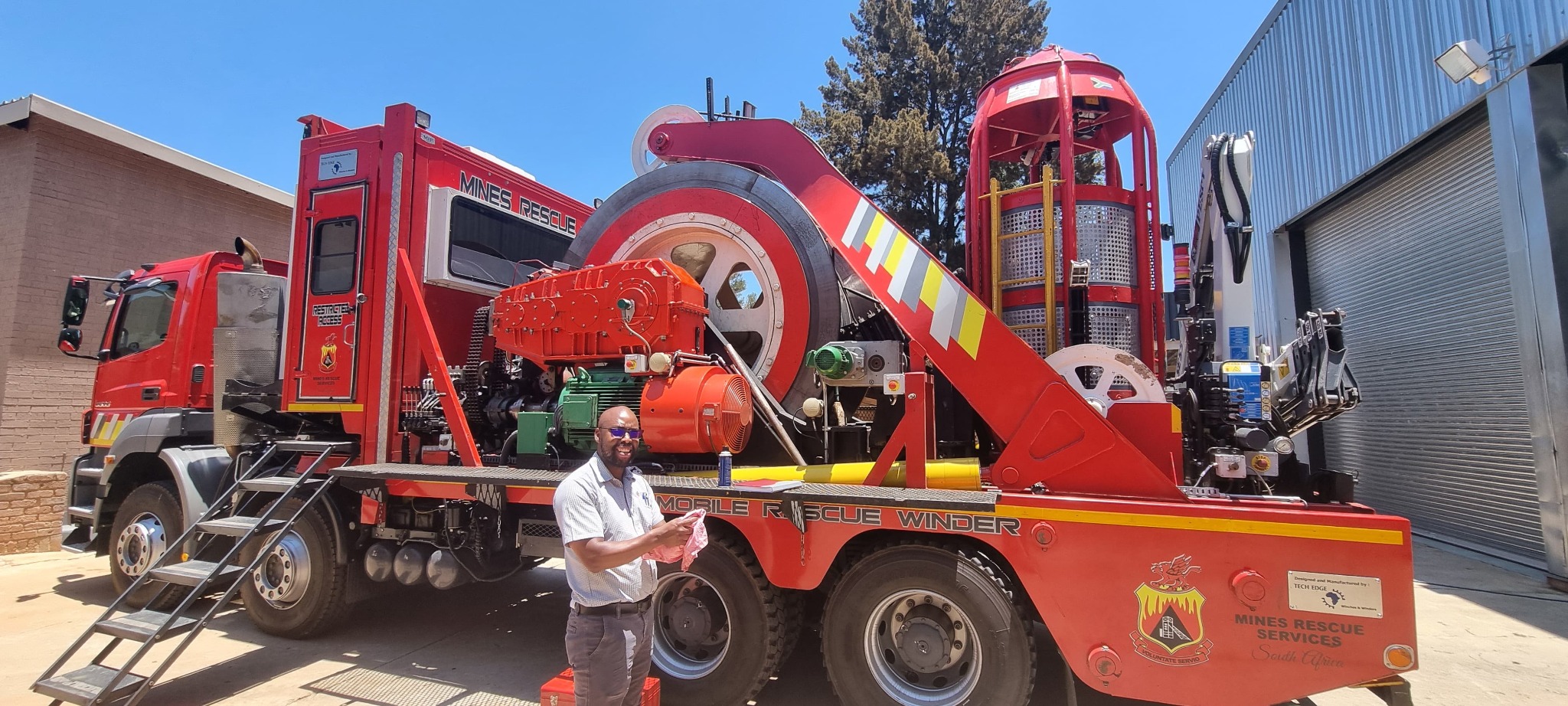 Rescue-truck winch upgrade