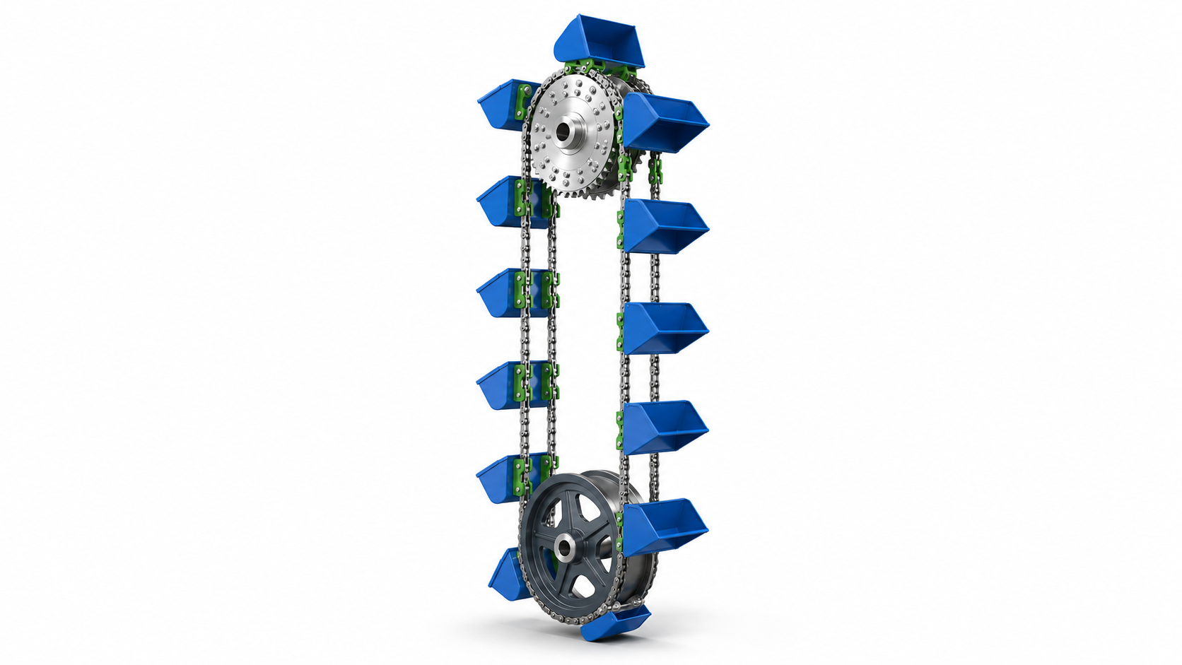 Bucket elevator drive train